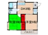 センチュリ－横山 2DKの間取り