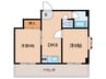 ペガサス 2DKの間取り