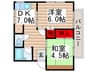 プチシャトレ　２ 2DKの間取り