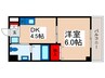 アドラブール 1DKの間取り