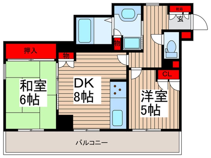 間取り図 東急ﾄﾞｴﾙ･ﾃﾞｭｵﾌﾟﾗｻﾞ川口弐番館