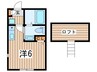 ファインホース白百合 1Rの間取り