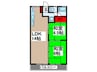 偕憩荘 2LDKの間取り