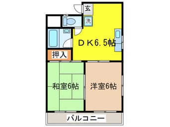 間取図 フラット大竹Ⅱ