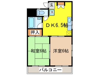 間取図 フラット大竹Ⅱ