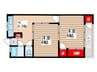 山栄マンション 2Kの間取り