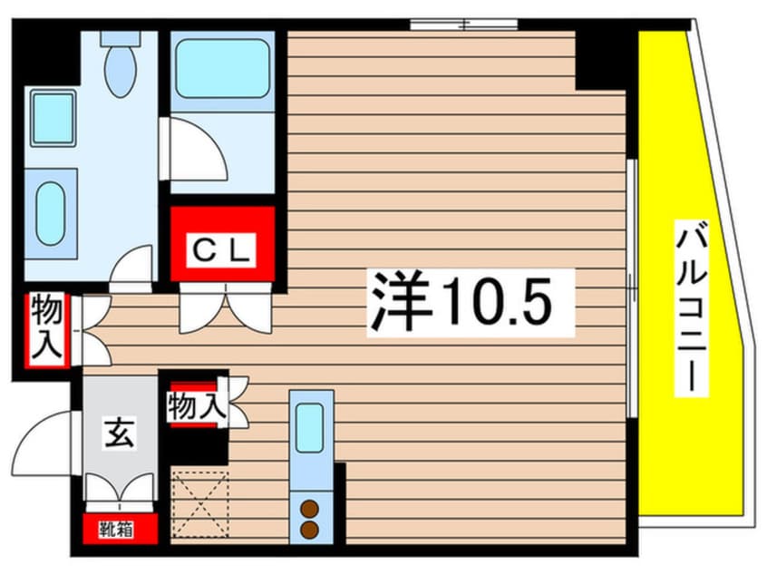 間取図 カスタリア森下Ⅱ