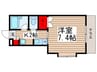 クレール三山 1Kの間取り