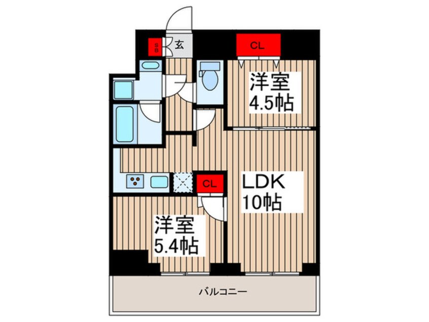 間取図 グラシアプレイス曳舟