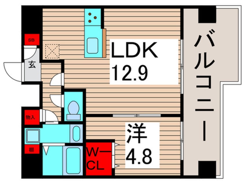 間取図 アルファーコート綾瀬3