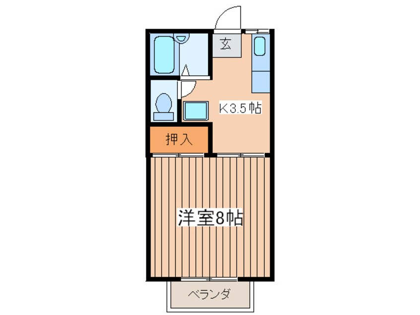 間取図 ハイムロ－ザⅢ