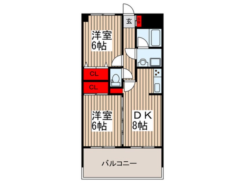 間取図 エスパールさかた