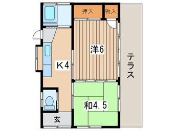 間取図 黒部丘貸家