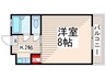 松屋コーポ 1Kの間取り