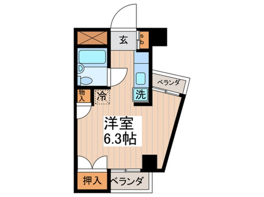 間取図 エクセルハイム（302）