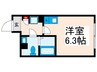 パークスクエア町屋 1Rの間取り