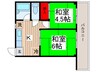 市川ビル 2Kの間取り