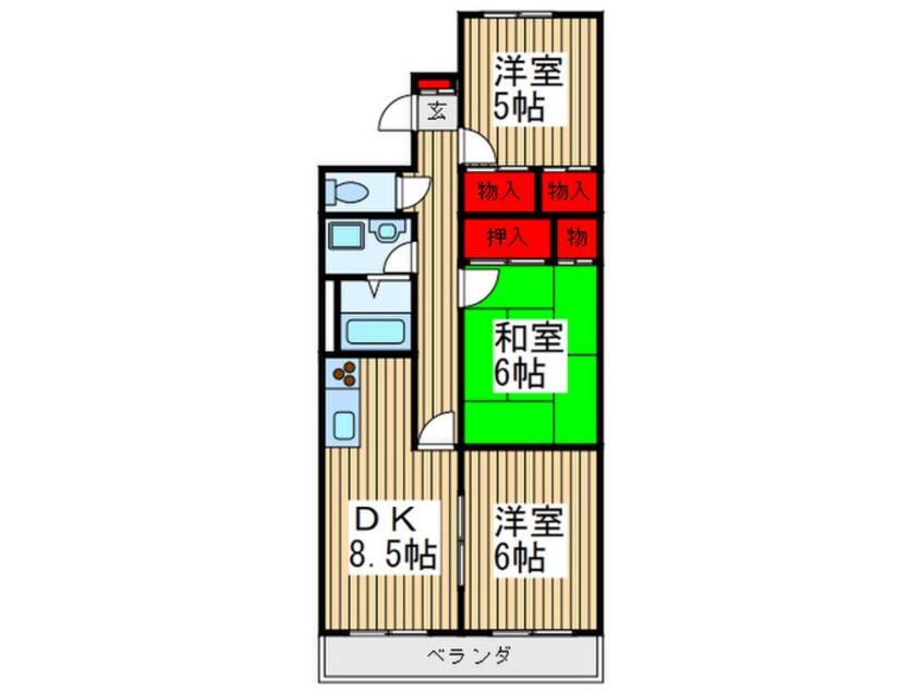 間取図 ロビンハイツ