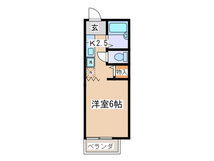 間取図 メ－プルハイツ