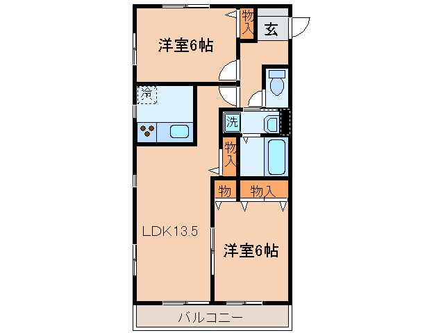 間取り図 ミストラル・Ｓ