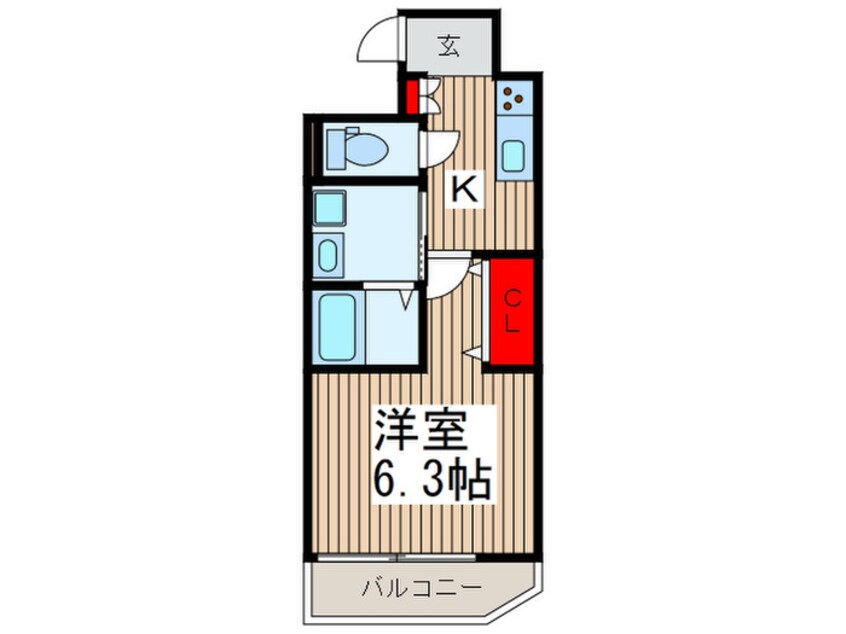 間取図 ライジングハウスゴテン