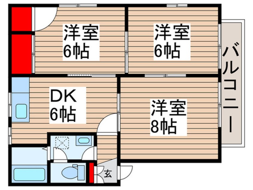 間取図 エントピア香取B