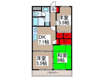 間取図 グレース　シャトー