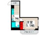 OFFICIAL RESIDENS 1Kの間取り