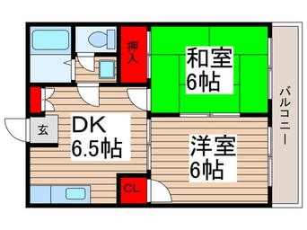 間取図 シティハイツ辰和