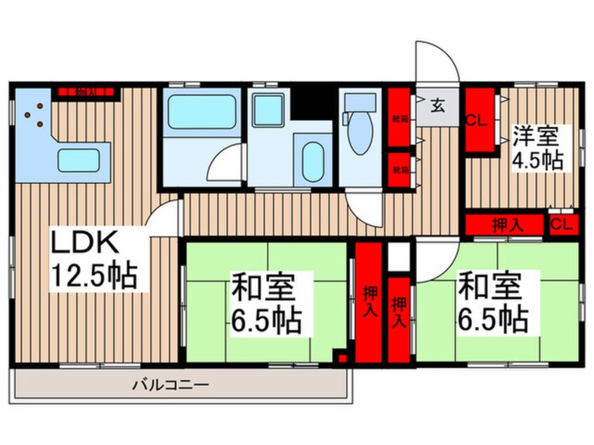 間取図 モアクレスト
