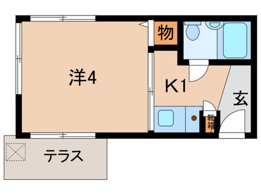 間取図 フラットハウス旗の台Ⅰ番館