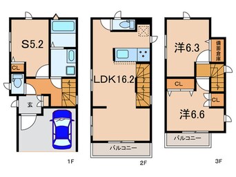 間取図 Kolet川崎馬絹9