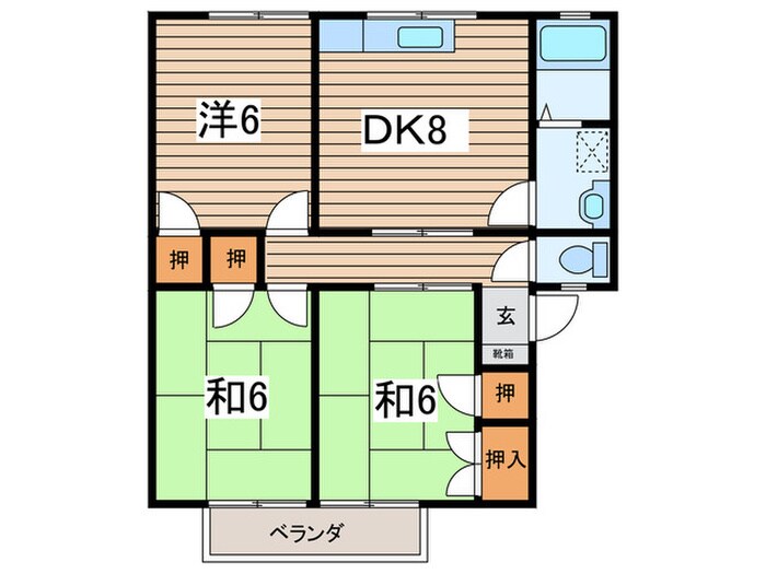 間取り図 コ－ポキャッスル