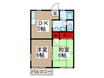 間取図 メゾン大木　B