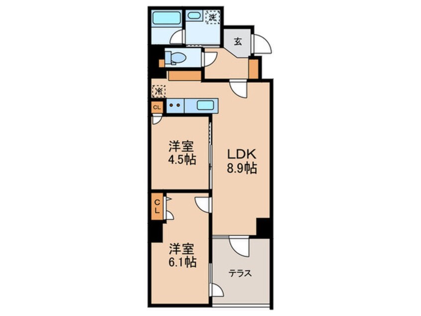 間取図 アルティザ自由が丘