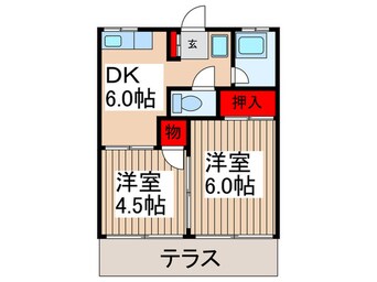 間取図 ハイツ山場玲２