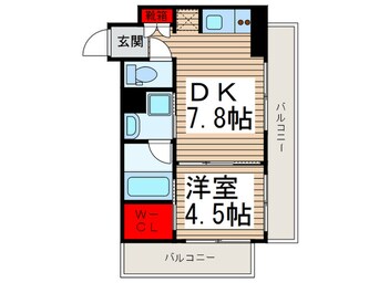 間取図 パ－クアクシス錦糸町