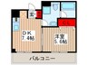 パ－クアクシス錦糸町 1DKの間取り