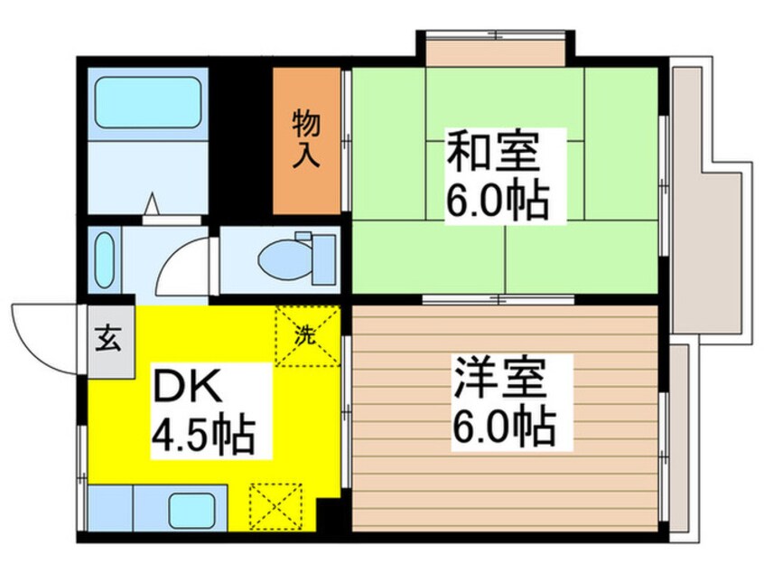 間取図 ヴィラ武蔵野