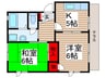 デマラ－ジュＡ棟 2Kの間取り