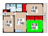 ベルメゾンツチヤ 3DKの間取り