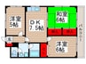 ベルメゾンツチヤ 3DKの間取り