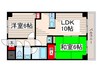 第１２頼長ビル 2LDKの間取り