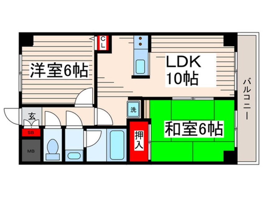 間取図 第１２頼長ビル