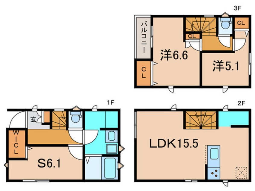 間取図 Kolet川崎馬絹