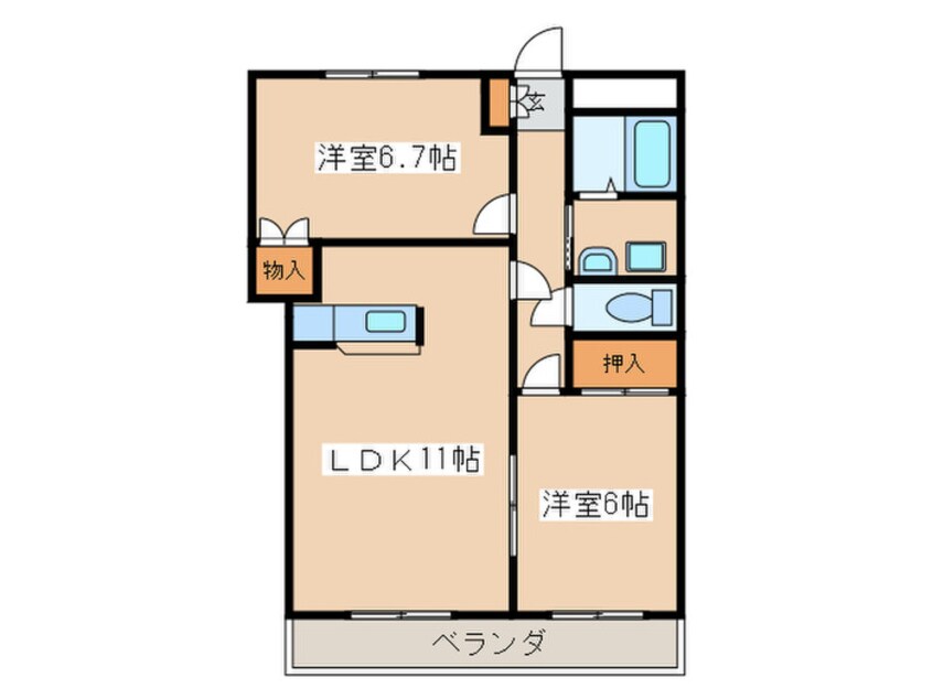 間取図 メゾン１２０９