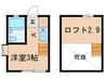 プレシティー笹塚Ⅰ 1Kの間取り