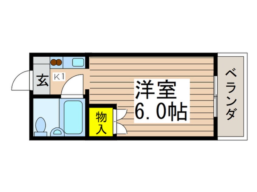 間取図 コーポ１０２