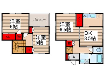 間取図 柏市青葉台2丁目貸家