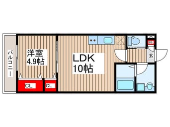 間取図 仮）ジーメゾン狭山東三ツ木